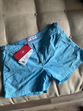 Orlebar Brown Men’s Aqua Blue Swim Trunks